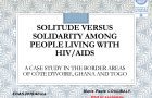 Solitude versus solidarity among people living with HIV/AIDS – ECAS 2019