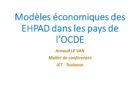 Modèles économiques des EHPAD dans les pays de l’OCDE